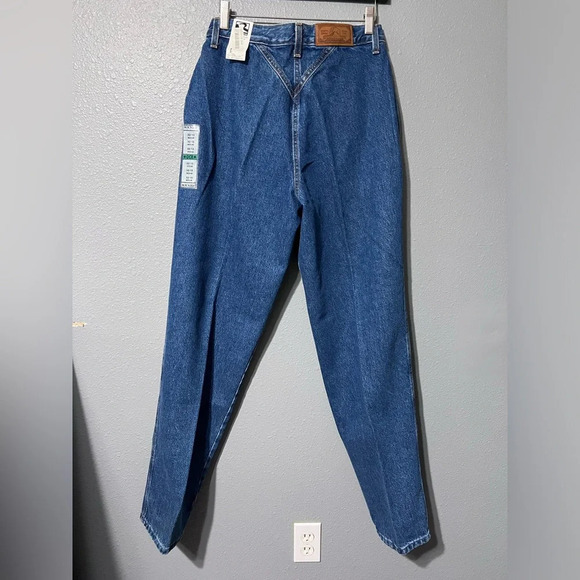 NWT VINTAGE Rockies Jeans Wmns 32/13 Tapered High Rise Dark Wash Denim Cowgirl - Picture 2 of 9